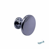 M4TEC Furniture Pull Knob Handle – Brass Brushed, Polished Chrome & Black Cabinet & Drawer Knob VD4B