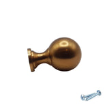M4TEC Aged Brass Round Knob Handle – VG9 Series (25mm Cabinet, Drawer & Cupboard Knob)