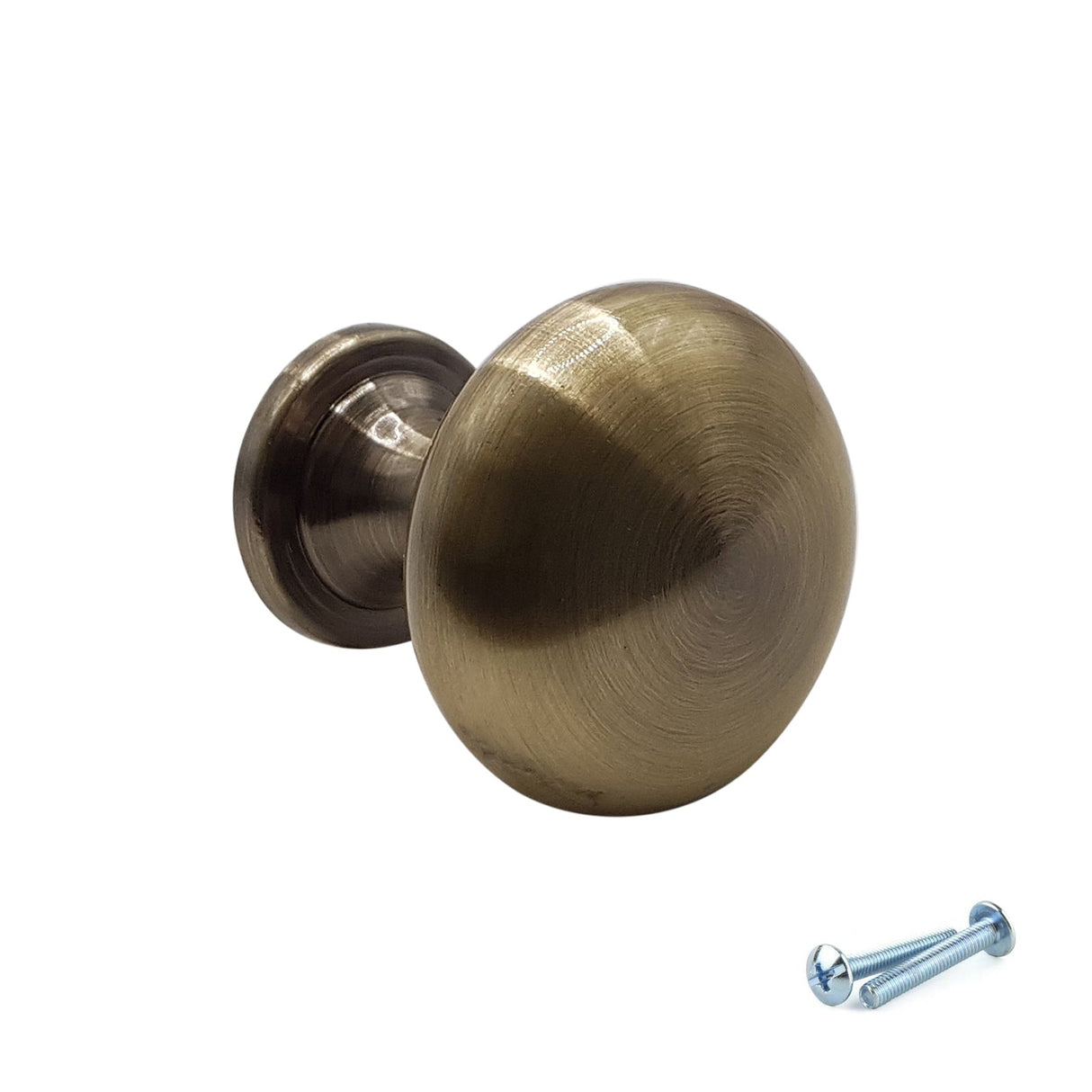 M4TEC Antique Brass Knob Handle – VH4 Series (29mm Cabinet, Drawer & Cupboard Knob)