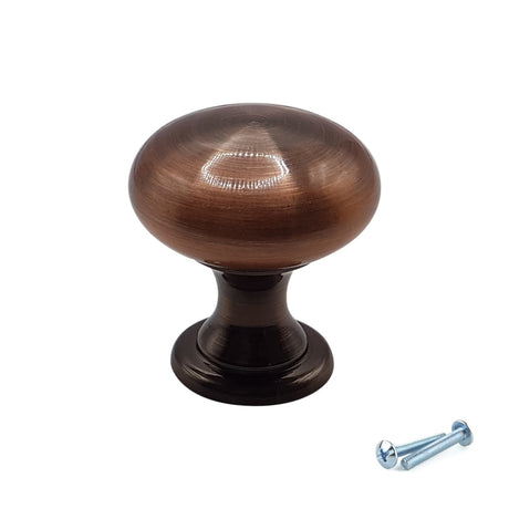 M4TEC Antique Copper Knob Handle – VH4 Series (29mm Cabinet, Drawer & Cupboard Knob)