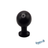 M4TEC Black Oval Knob Handle – VG8 Series (36mm Cabinet, Drawer & Cupboard Knob)