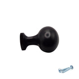 M4TEC Black Oval Knob Handle – VG8 Series (36mm Cabinet, Drawer & Cupboard Knob)