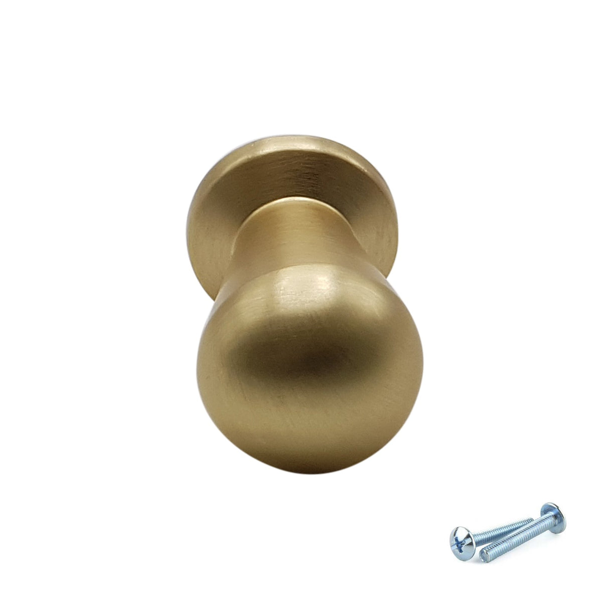 M4TEC Brushed Brass Cabinet Knob – 18mm Drawer, Door & Cupboard Handle VF3 Series