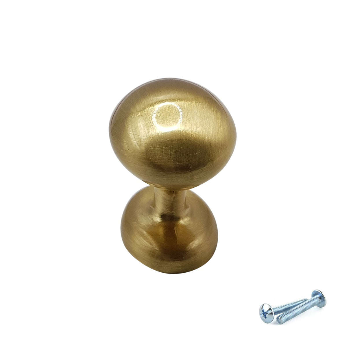 M4TEC Brushed Brass Cabinet Knob – 34mm Drawer & Cupboard Door Handle  (VF9 Series)