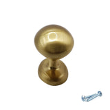 M4TEC Brushed Brass Cabinet Knob – 34mm Drawer & Cupboard Door Handle  (VF9 Series)