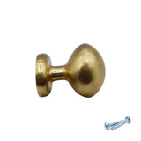 M4TEC Brushed Brass Cabinet Knob – 34mm Drawer & Cupboard Door Handle  (VF9 Series)