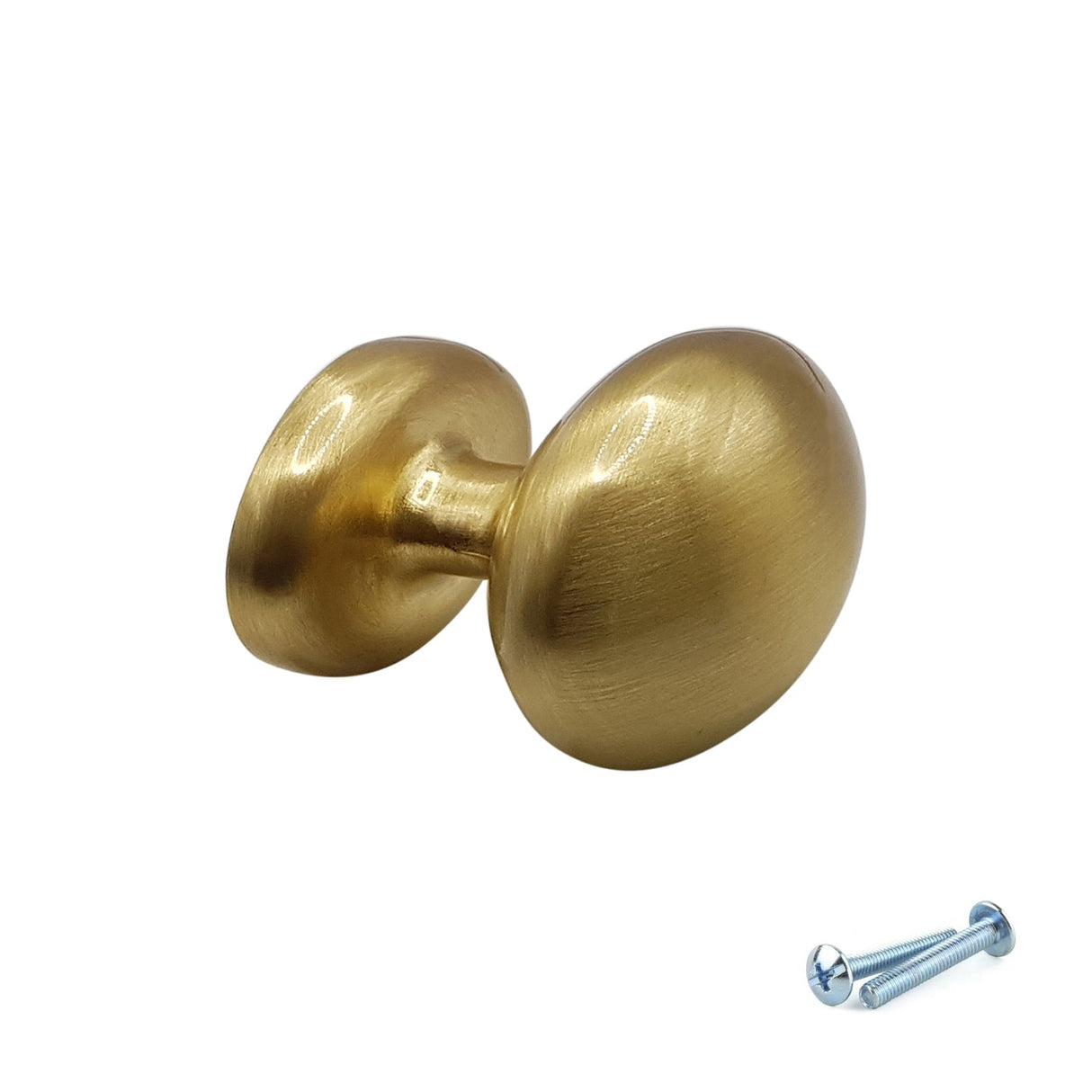 M4TEC Brushed Brass Cabinet Knob – 34mm Drawer & Cupboard Door Handle  (VF9 Series)