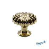 M4TEC Karat Gold Fluted Knob Handle – VH3 Series (30mm Cabinet, Drawer & Cupboard Knob)