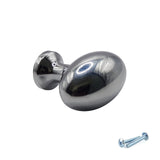 M4TEC Polished Chrome Oval Knob Handle – VG8 Series (36mm Cabinet, Drawer & Cupboard Knob)