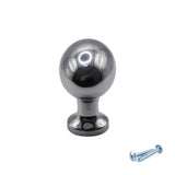 M4TEC Polished Chrome Oval Knob Handle – VG8 Series (36mm Cabinet, Drawer & Cupboard Knob)