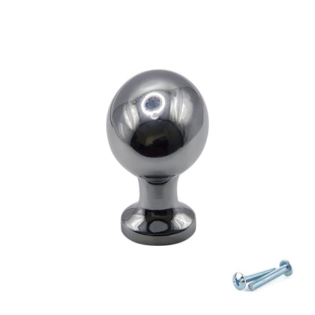 M4TEC Polished Chrome Oval Knob Handle – VG8 Series (36mm Cabinet, Drawer & Cupboard Knob)