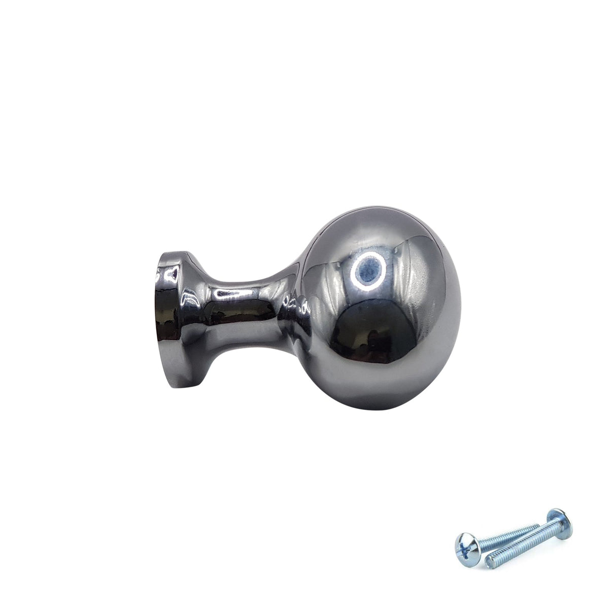 M4TEC Polished Chrome Oval Knob Handle – VG8 Series (36mm Cabinet, Drawer & Cupboard Knob)