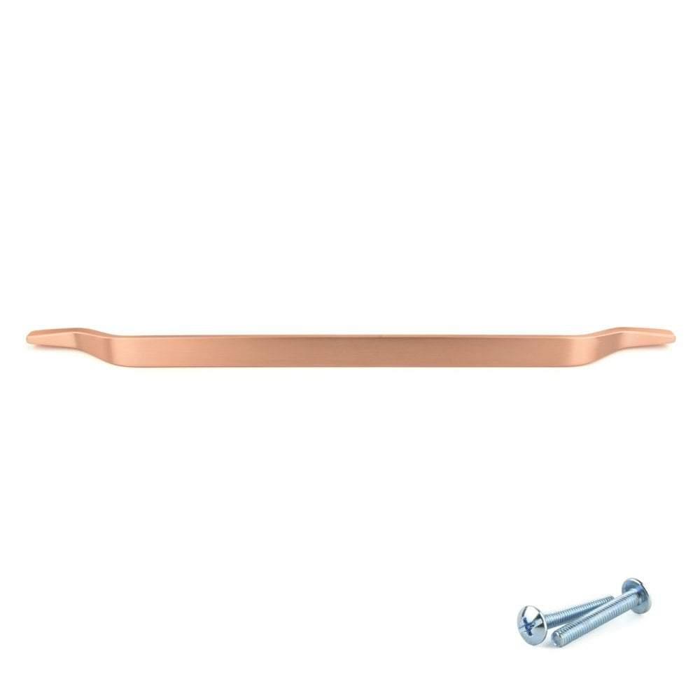 M4TEC Mossdale Z8 Matt Copper Cupboard Door Handle – 320mm Hole Centres