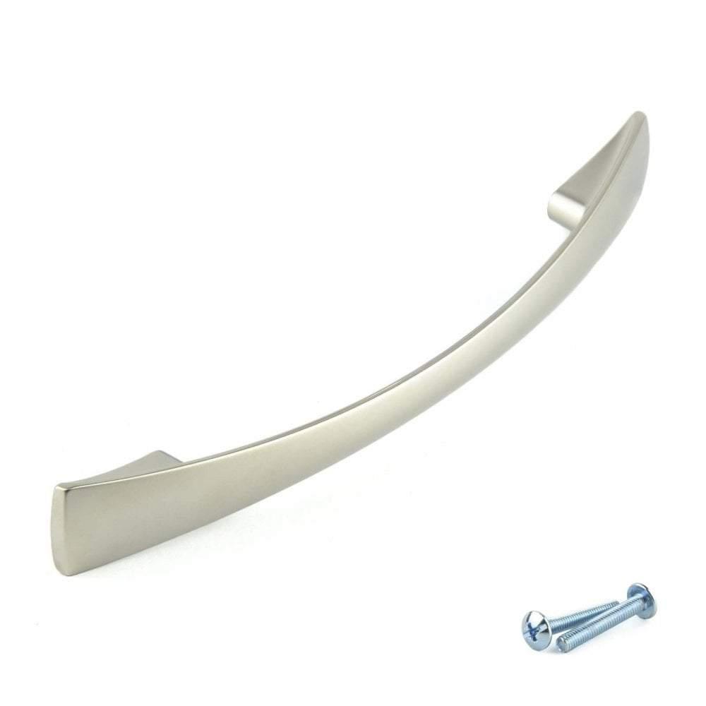 Matt Nickel Tapered Cabinet & Cupboard Handle – M4TEC Elgin D6