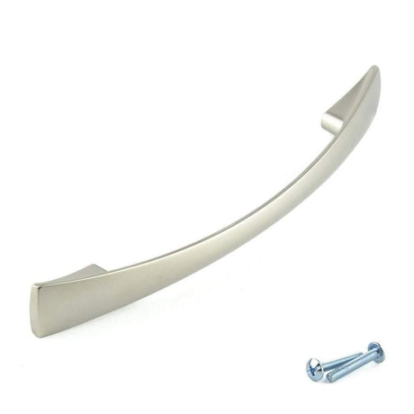 Matt Nickel Tapered Cabinet & Cupboard Handle – M4TEC Elgin D6