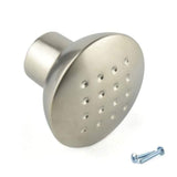 M4TEC Durness C9 Matt Nickel Cabinet Knob – 33mm Dimple-Pattern Cupboard & Drawer Handle