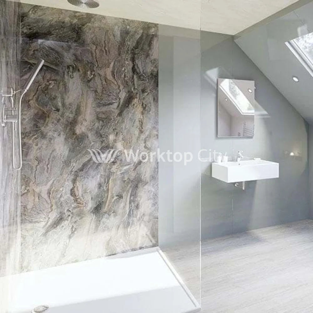 Multipanel Linda Classic Collection Cappuccino Stone (M7256) -  Shower/Bathroom Wall Panels