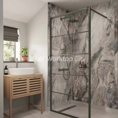 Multipanel Linda Classic Collection Cappuccino Stone (M7256) -  Shower/Bathroom Wall Panels