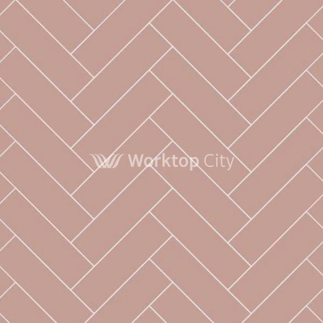 Multipanel Tile Collection Antique Rose (MT325H) - Herringbone Tile Shower/Bathroom Wall Panels