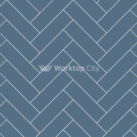 Multipanel Tile Collection Misty Blue (MT502H) - Herringbone Tile Shower/Bathroom Wall Panels