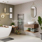 Multipanel Tile Collection Taupe Grey (MT750H) - Herringbone Tile Shower/Bathroom Wall Panels