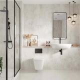 Multipanel Tile Collection White Gypsum (MT637) - Large Tile Shower/Bathroom Wall Panels