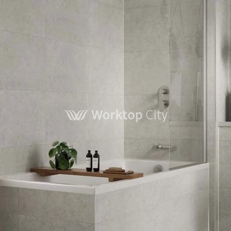 Multipanel Tile Collection White Mineral (MT486) - Large Tile Shower/Bathroom Wall Panels