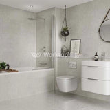 Multipanel Tile Collection White Mineral (MT486) - Large Tile Shower/Bathroom Wall Panels