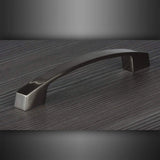 M4TEC Dunbeath E5 Brushed Nickel Bow Cupboard Handle – 160mm Hole Centres – Modern Cabinet & Drawer Pull