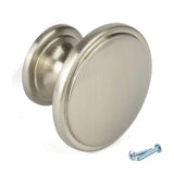 M4TEC Gillock F9 Brushed Nickel Cupboard Knob – 38mm Cabinet, Drawer & Door Handle