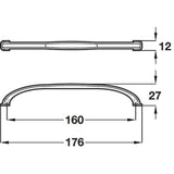 Odessa Slimline Cupboard Door Handle Balloch VB3