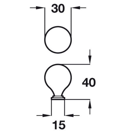 Odessa Spherical Knob Handle Odessa Aberfeldy VA8