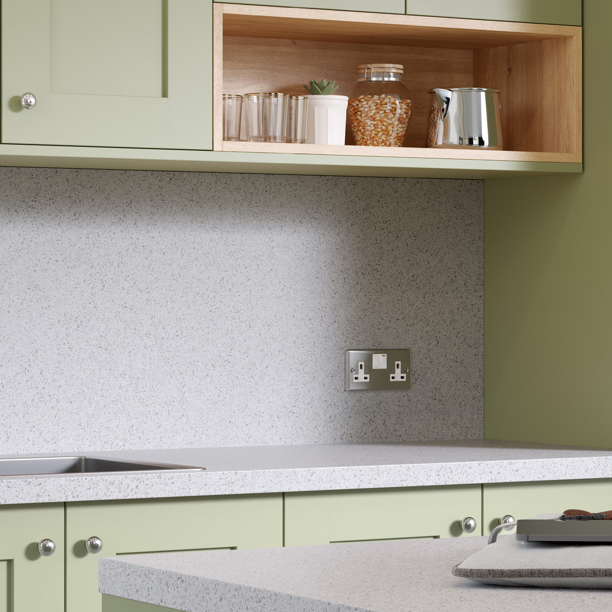 Bushboard Options Lunar Quartzstone (Stone Finish) - Free Sample