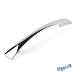 Polished Chrome Tapered Cabinet & Cupboard Handle – M4TEC Elgin D6