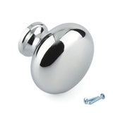 Polished Chrome Cupboard Knob Handle – M4TEC Dunoon C8