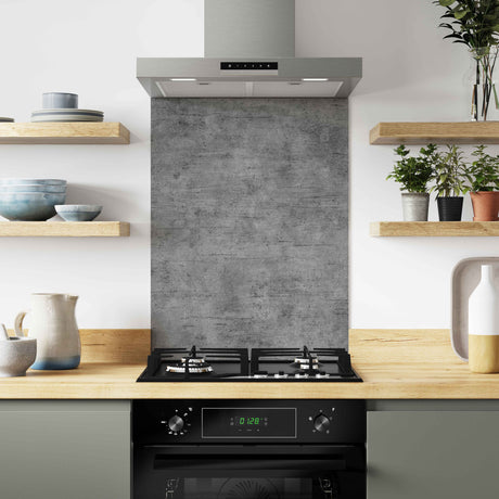 Wilsonart Alloy Brooklyn Concrete Aluminium Feature Kitchen Splashback