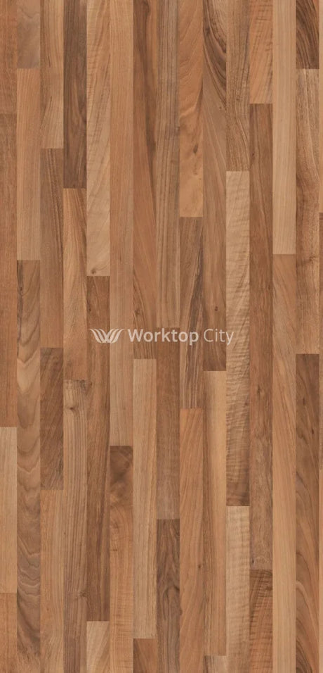 Senses Laminate Kitchen Worktops Walnut Butcher Block Round (Postformed) Edge Dogal Matt Finish 3mtr Worktop