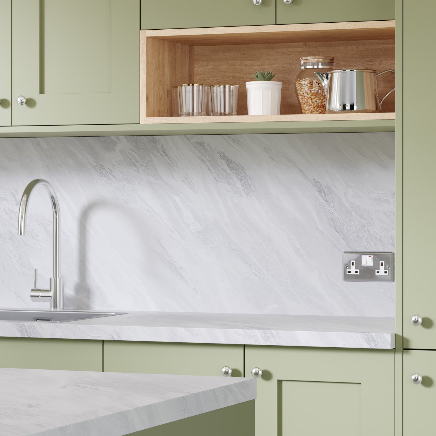 Bushboard Options Sirocco Marble (Matt Finish) - Free Sample