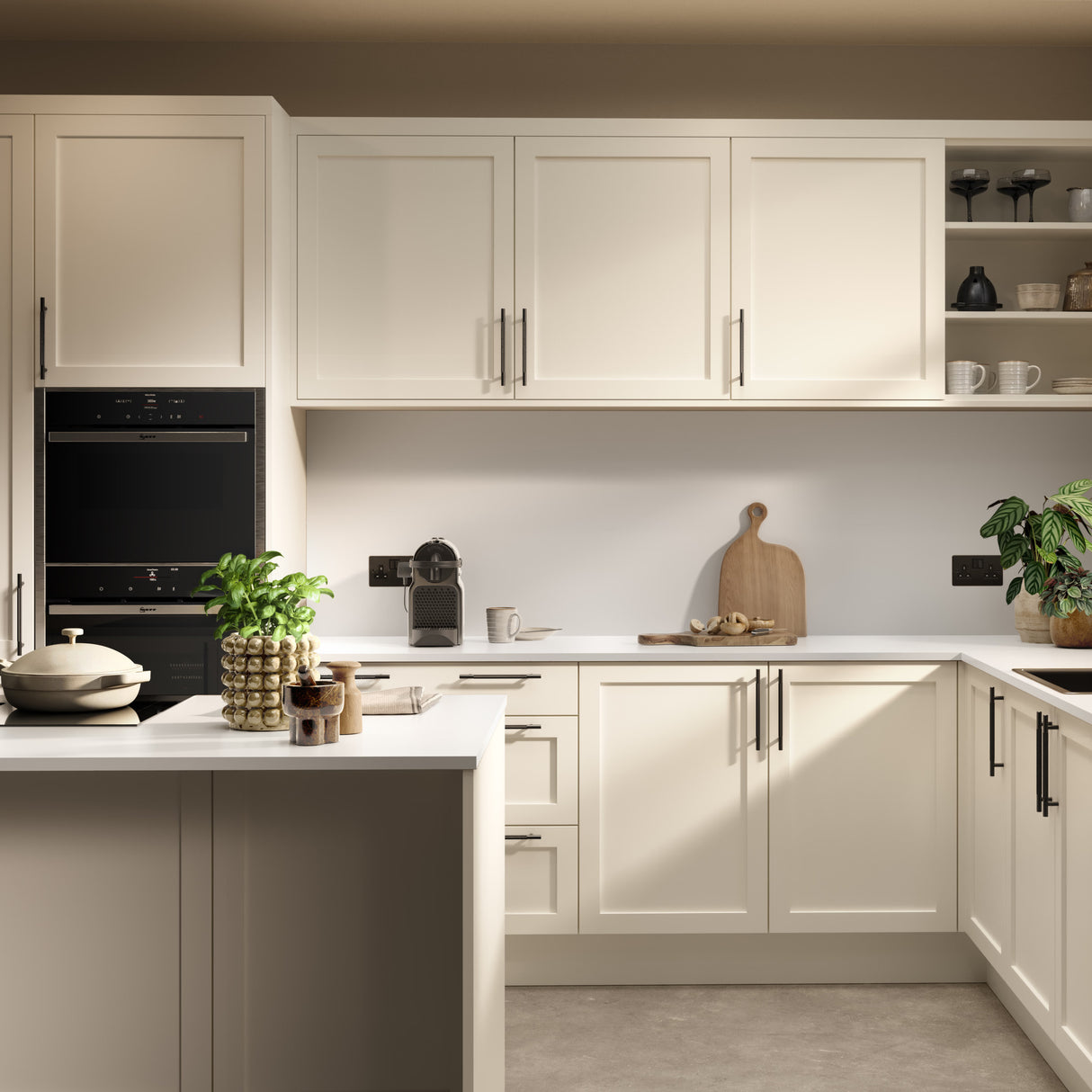 Bushboard Omega Sleek Vero Bianco Kitchen Worktops Matt Finish