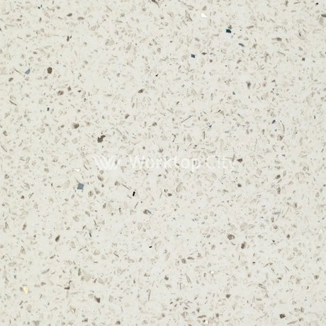 Spectra White Terrazzo - Quartz Finish Square Edge Free Sample