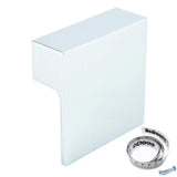 M4TEC Inverbeg Q6 Square Cupboard Knob Handle – Modern Polished Chrome or Stainless Steel Cabinet Handle