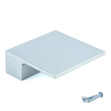 M4TEC Inverbeg Q6 Square Cupboard Knob Handle – Modern Polished Chrome or Stainless Steel Cabinet Handle