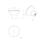 M4TEC Durness C9 Stainless Steel Cabinet Knob – 33mm Dimple-Pattern Cupboard & Drawer Handle