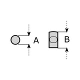 M4TEC Rosemarkie Stainless Steel Knob – Modern Cabinet, Drawer & Cupboard Handle Rosemarkie R4