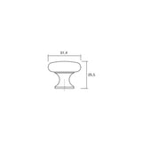 Viefé VC4 Cupboard Door Knob – Premium Zamak Cabinet, Drawer & Furniture Handle (6 Finishes)