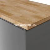 Wtc Elegance Solid Prime Oak Real Wood Kitchen Upstand